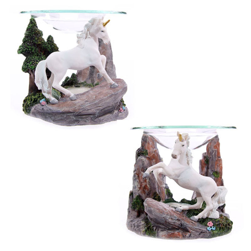 Fantasy Unicorn Design Oil & Wax Burner with Glass Dish