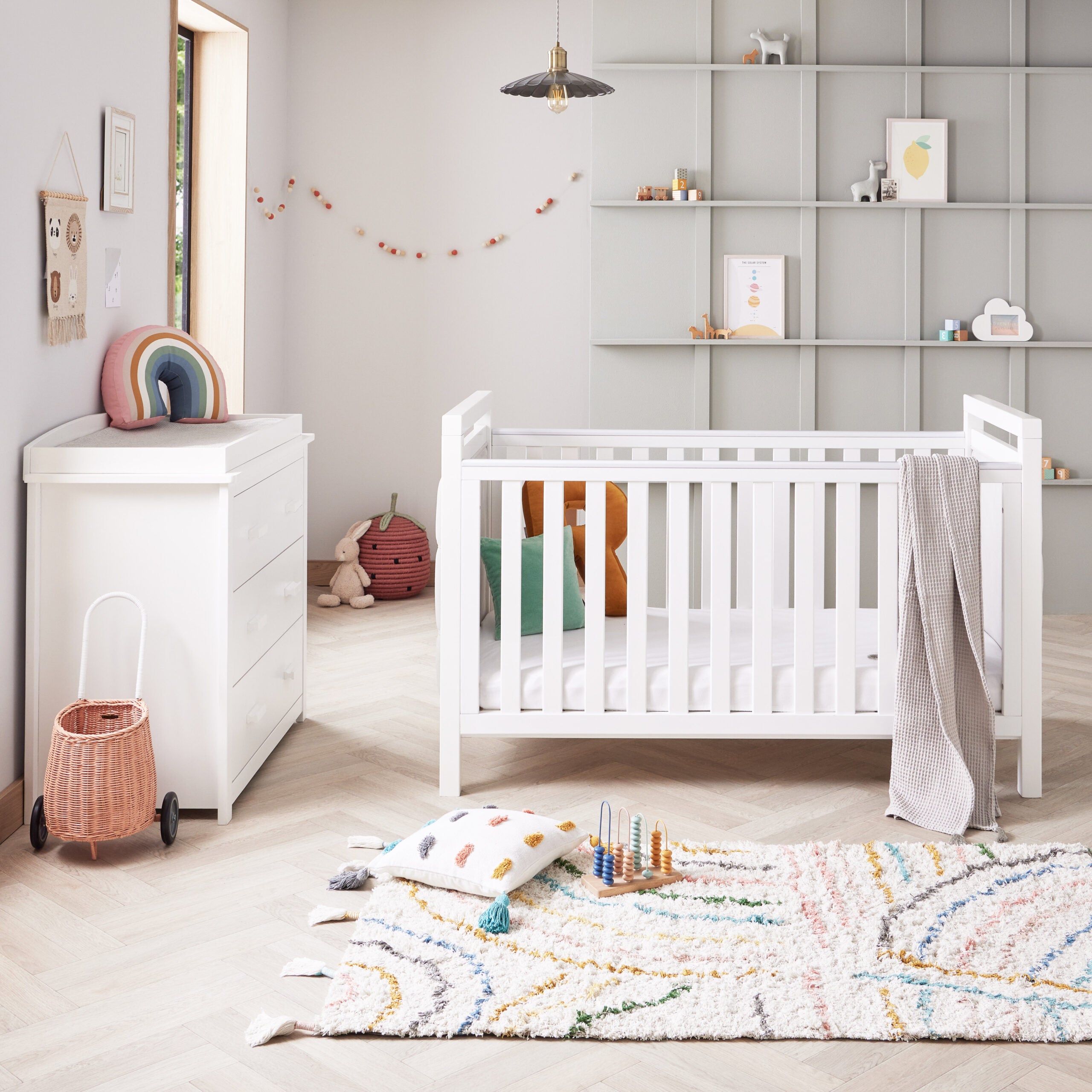 Babymore velvet cot bed online