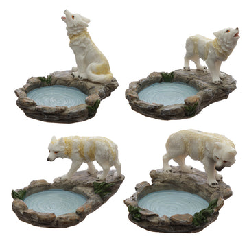 Forest Protector - Protector of the North Wolf Tea Light Candle Holder