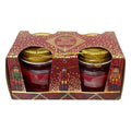 A Set Of 2 Candle Pots With Lids 6cm-Christmas Candles & Fragrance