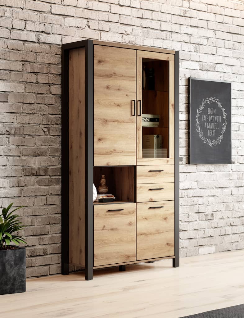 Aktiv 13 Tall Display Cabinet 100cm - £473.4 - Tall Display Cabinet 