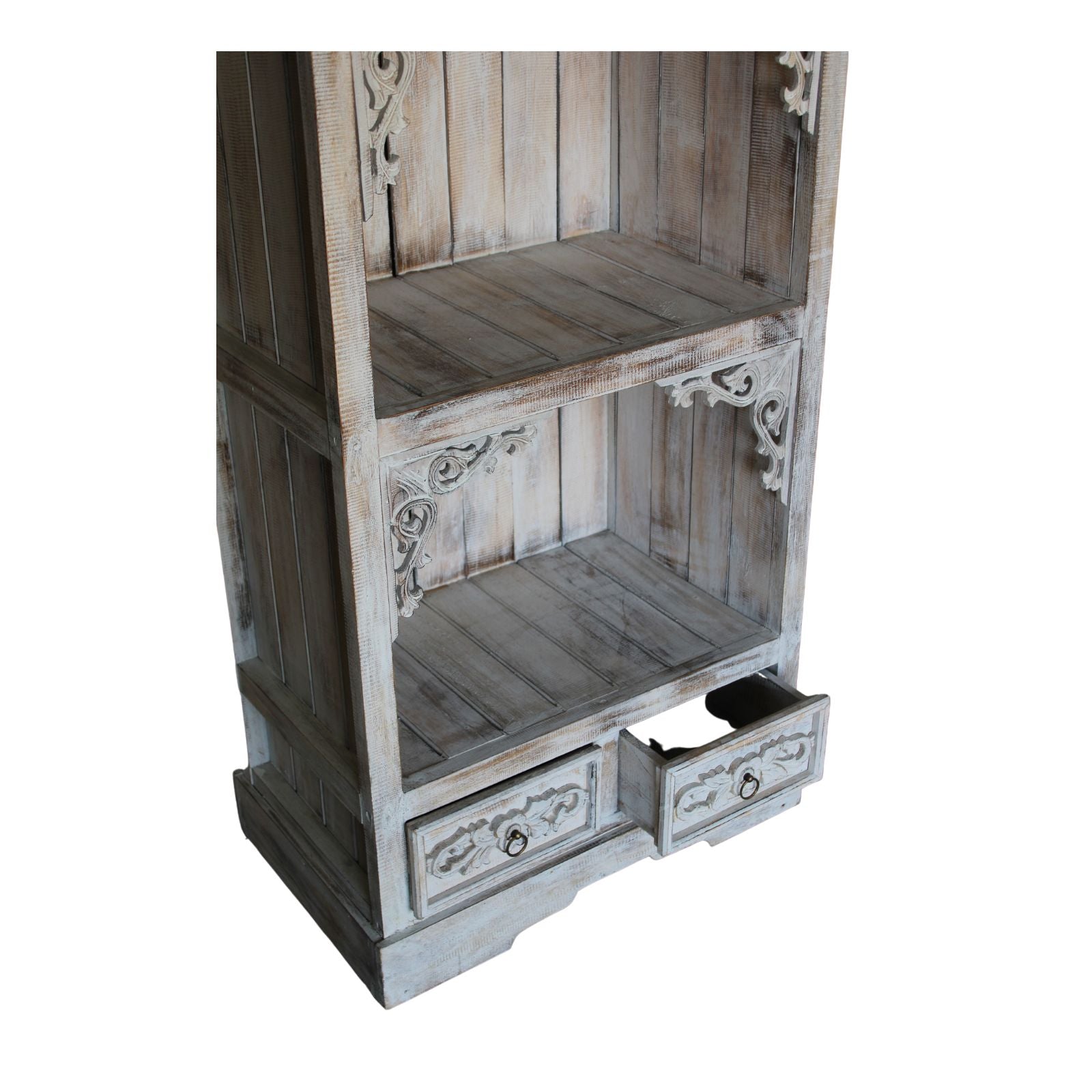 Albasia Bathroom Cabinet - Whitewash-