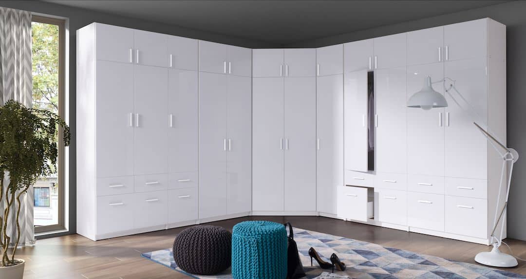 Alpin Hinged Door Wardrobe 136cm-Hinged Door Wardrobe