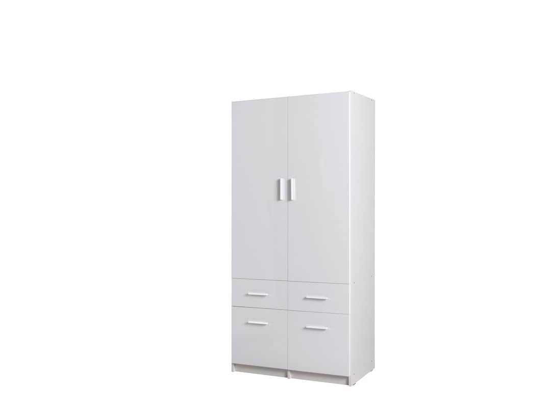 Alpin Hinged Door Wardrobe 92cm [Drawers] - £288.0 - Hinged Door Wardrobe 