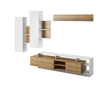 Alva Entertainment Unit Oak Grandson Wall Unit 