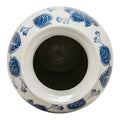 Anemone Blue & White Urn Vase-Vases