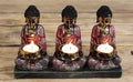 Antique Buddha - Three Devotees Candle Holder-