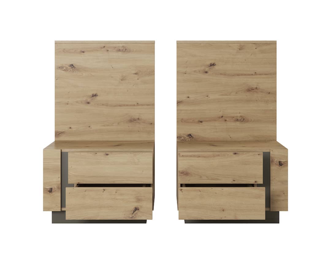 Arco Bedside Cabinets-Bedside Cabinet