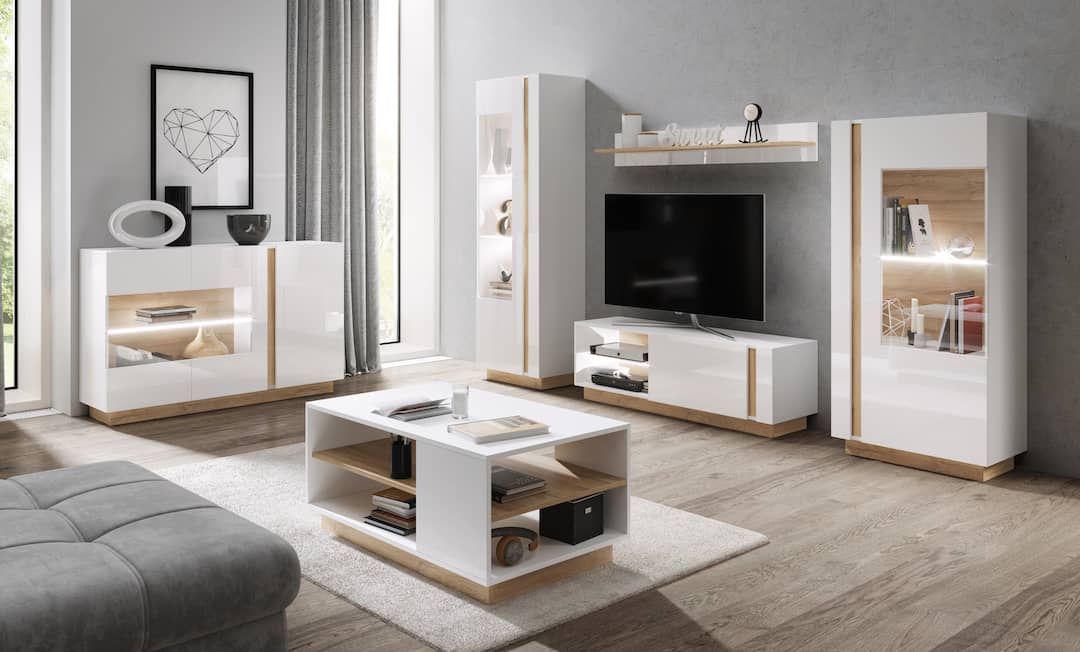Arco Display Cabinet 72cm-Living Room Display Cabinet