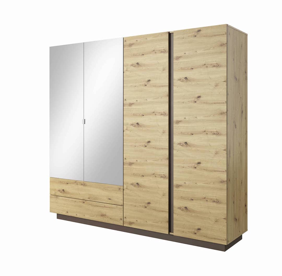 Arco Hinged Door Wardrobe 220cm Oak Artisan Hinged Door Wardrobe 