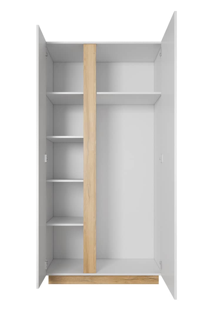 Arco Hinged Door Wardrobe 97cm-Hinged Door Wardrobe