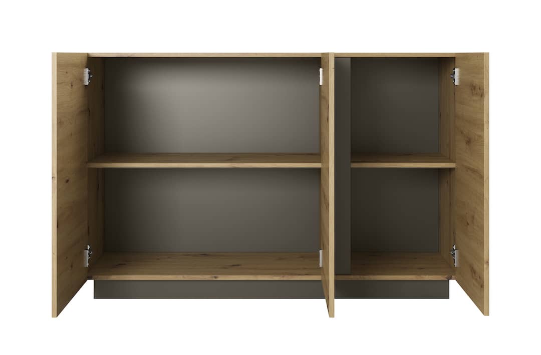 Arco Sideboard Cabinet 139cm Oak Artisan Living Sideboard Cabinet 