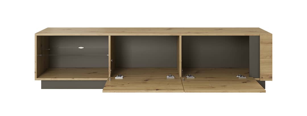 Arco TV Cabinet 188cm Oak Artisan Living Room TV Cabinet 