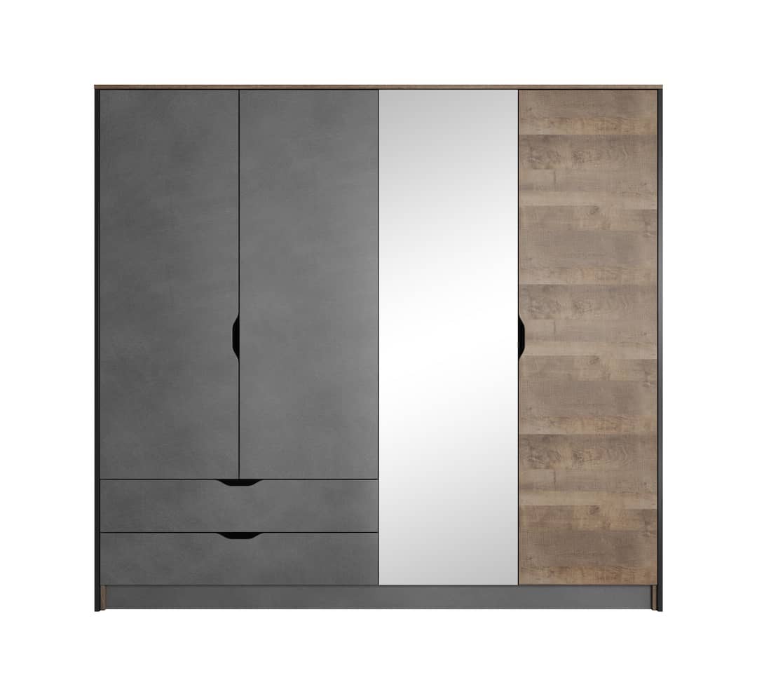Arden Hinged Door Wardrobe 220cm-Hinged Door Wardrobe