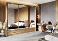 Arti 23 - 3 Sliding Door Wardrobe 250cm Oak Shetland Sliding Door Wardrobe 