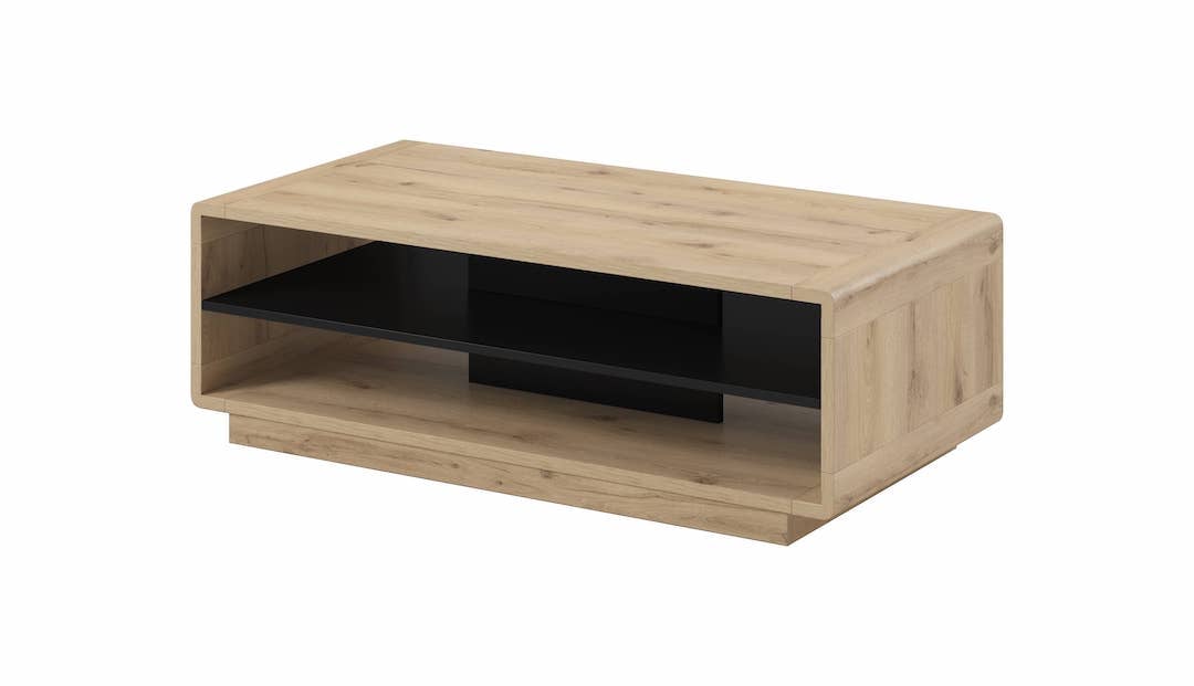 Aston 99 Coffee Table - Black / 120cm