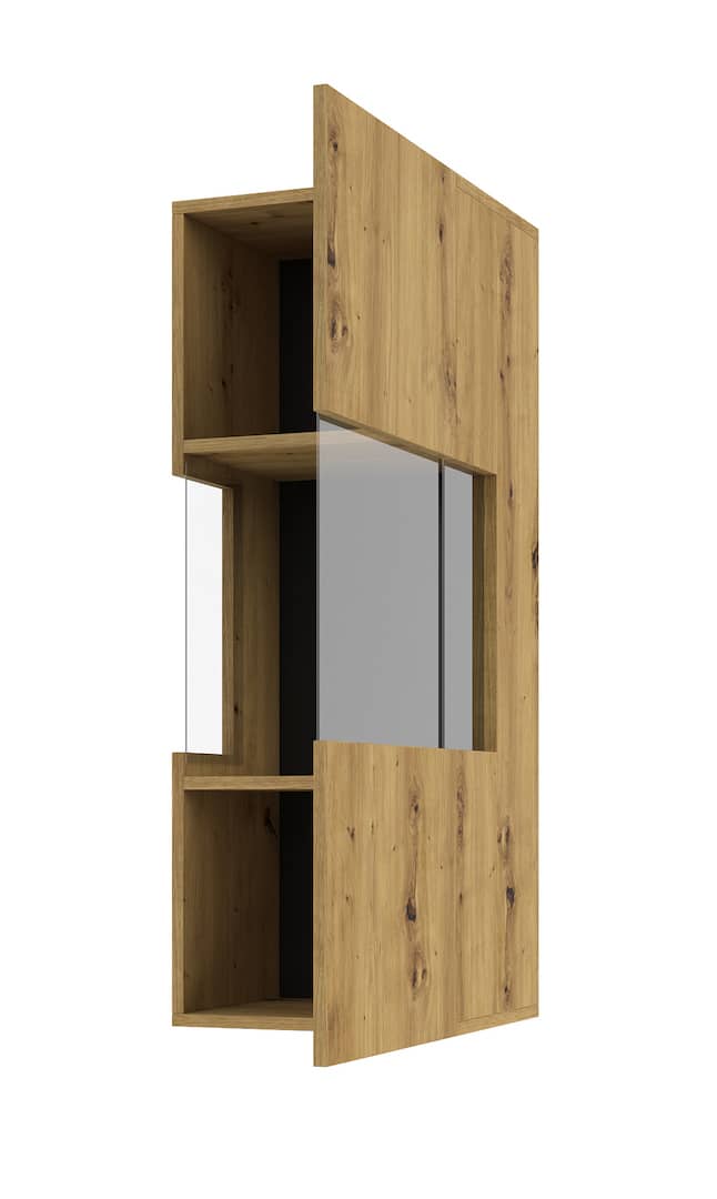 Ava 07 Wall Hung Cabinet Oak Artisan Wall Hung Cabinet 