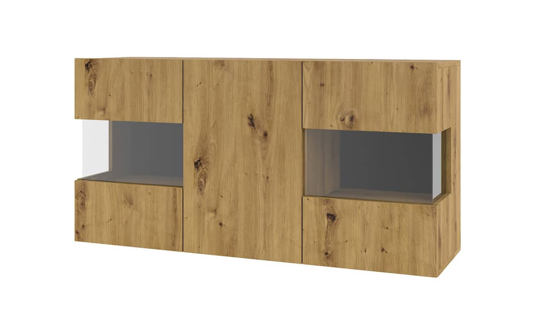 Ava 25 Display Sideboard Cabinet 120cm Oak Artisan Living Sideboard Cabinet 
