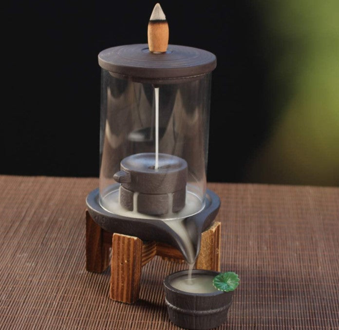 Backflow Incense Burner - Teahouse Waterfall-