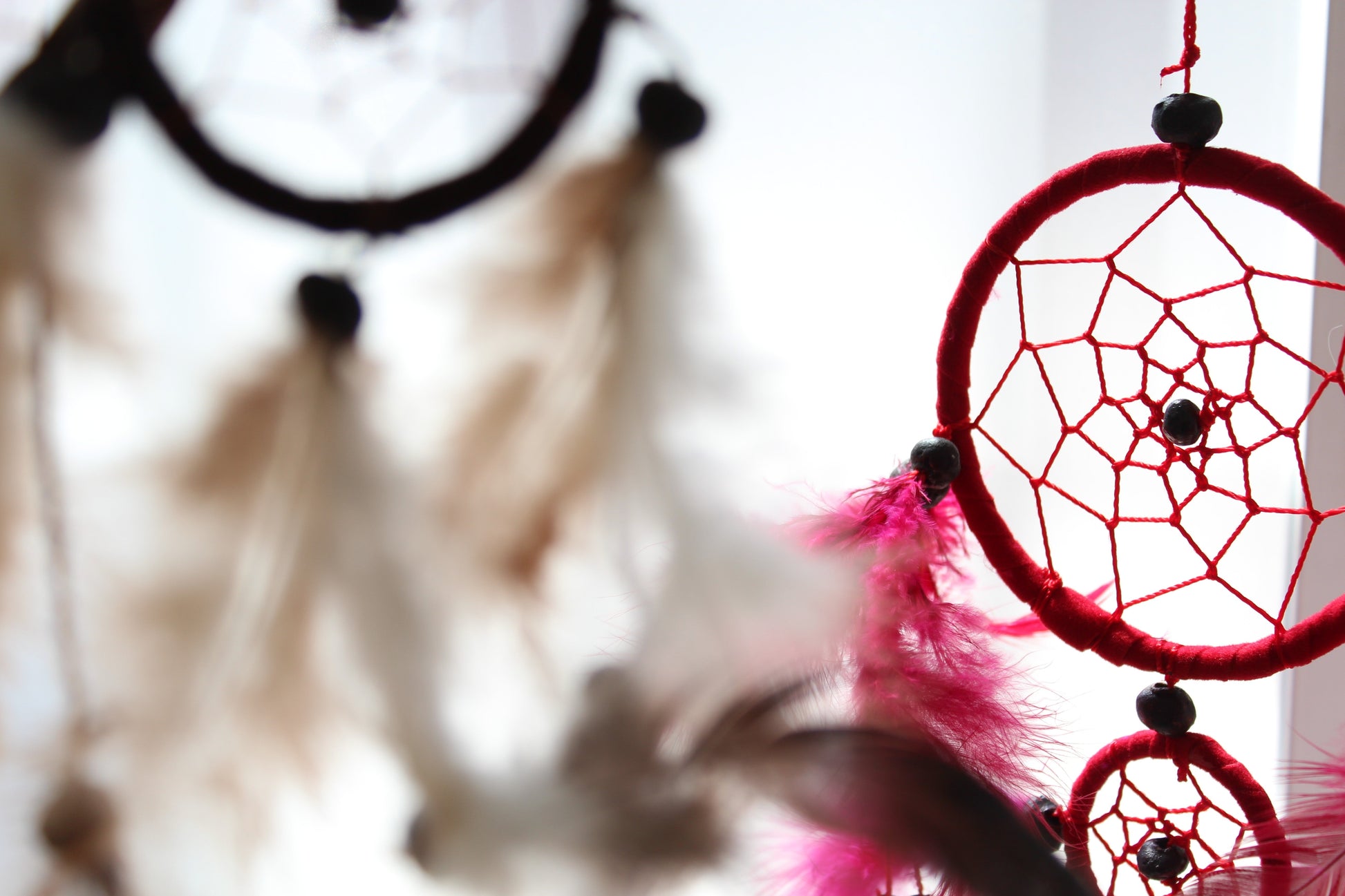 Bali Dreamcatchers - Large Round - Turq/Pink/Purp-