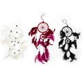 Bali Dreamcatchers - Medium Round - Black/White/Red-