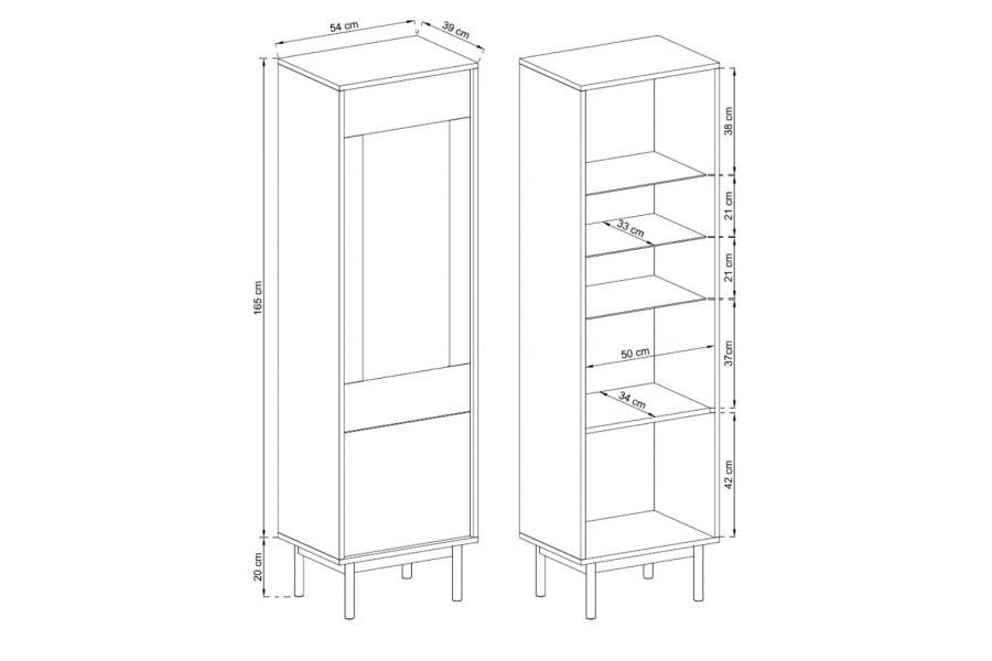 Basic Tall Display Cabinet-Tall Cabinet
