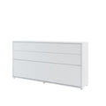 BC-06 Horizontal Wall Bed Concept 90cm White Matt Wall Bed 