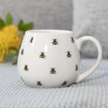 Bee Print Rounded Mug-Mugs Cups