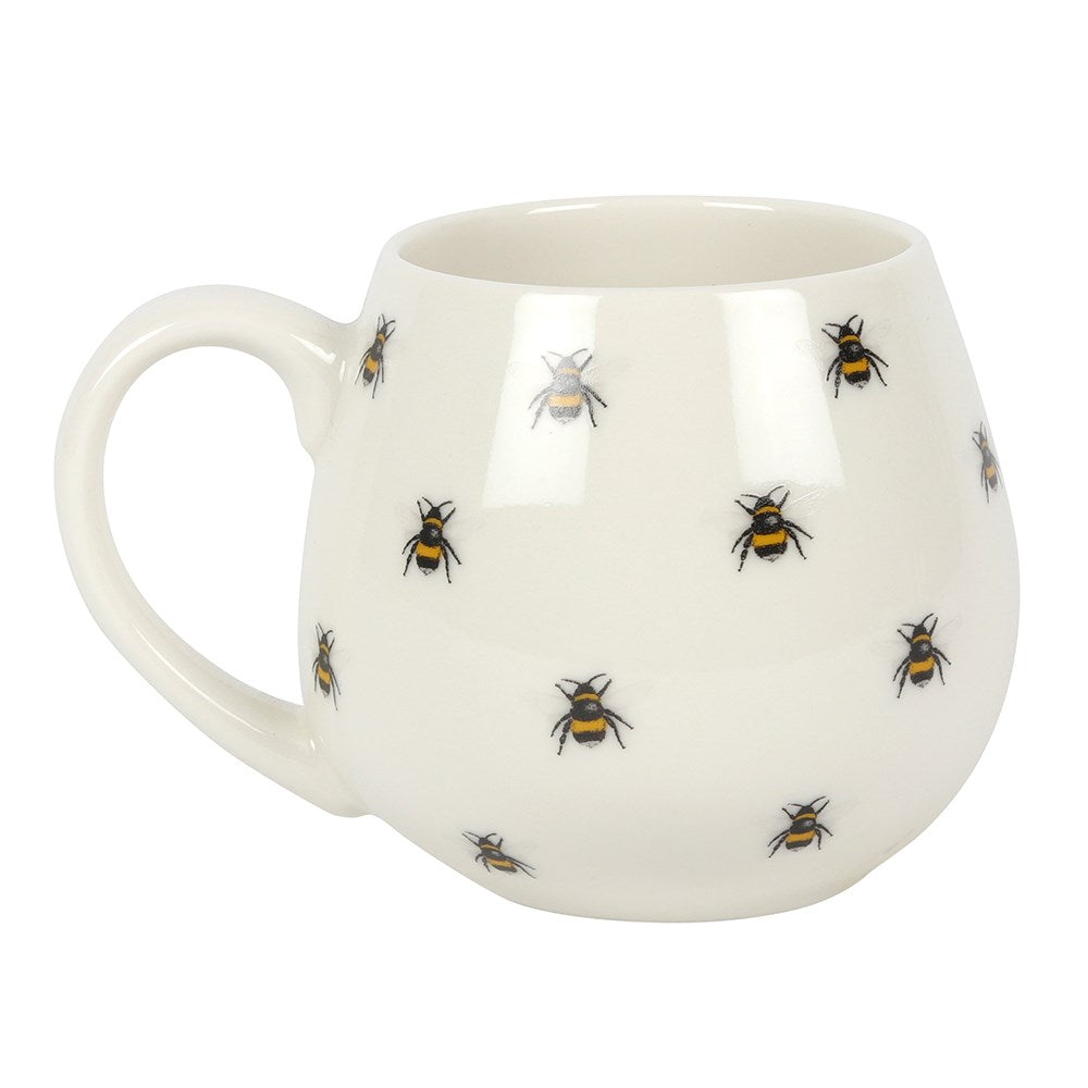 Bee Print Rounded Mug - £13.5 - Mugs Cups 