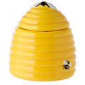 Beehive Shaped Ceramic Pot with Lid and Spoon-