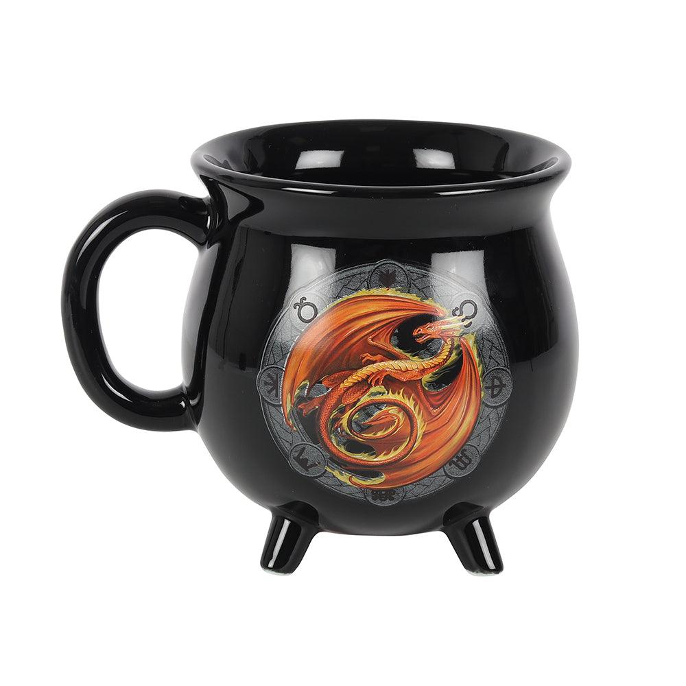 Beltane Colour Changing Cauldron Mug by Anne Stokes - £15.99 - Mugs Cups 