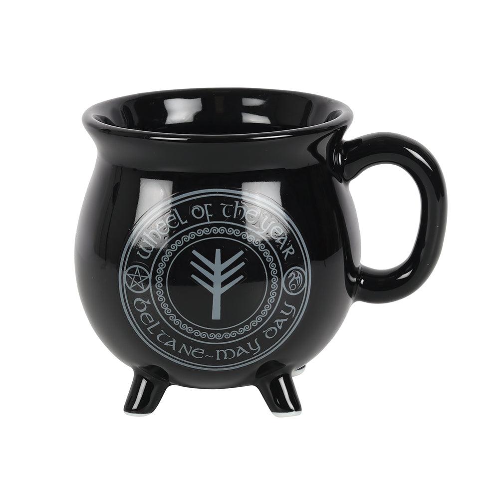 Beltane Colour Changing Cauldron Mug by Anne Stokes-Mugs Cups