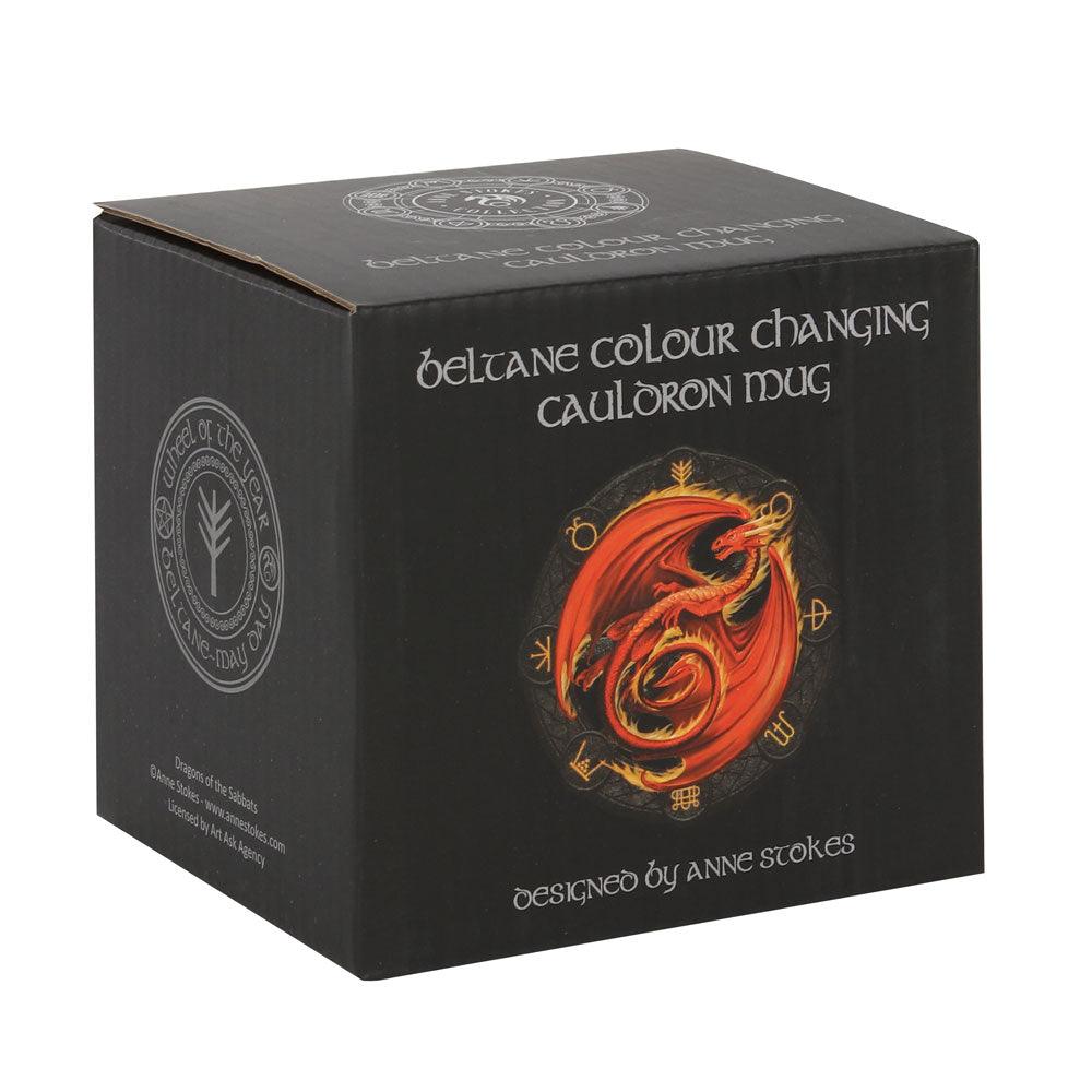 Beltane Colour Changing Cauldron Mug by Anne Stokes-Mugs Cups