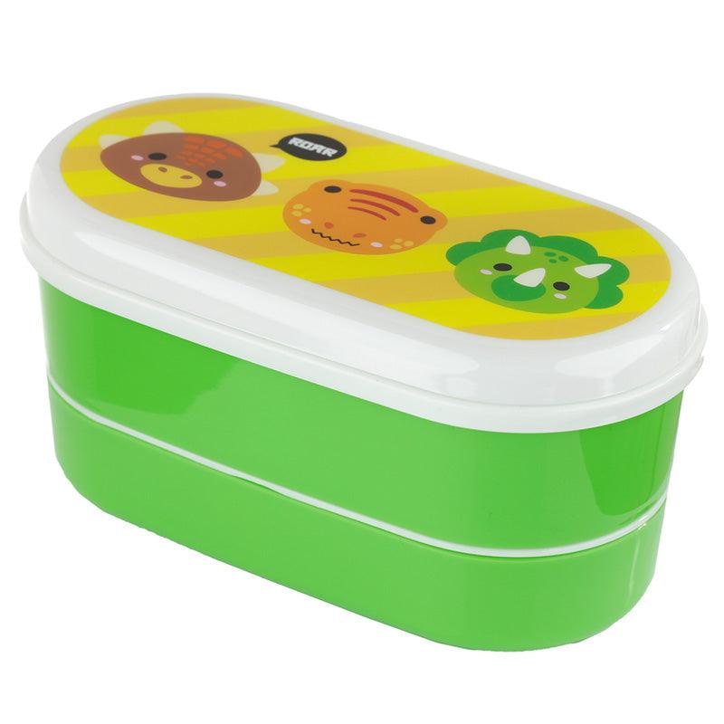 Bento Lunch Box with Fork & Spoon - Adoramals Dinosaur-