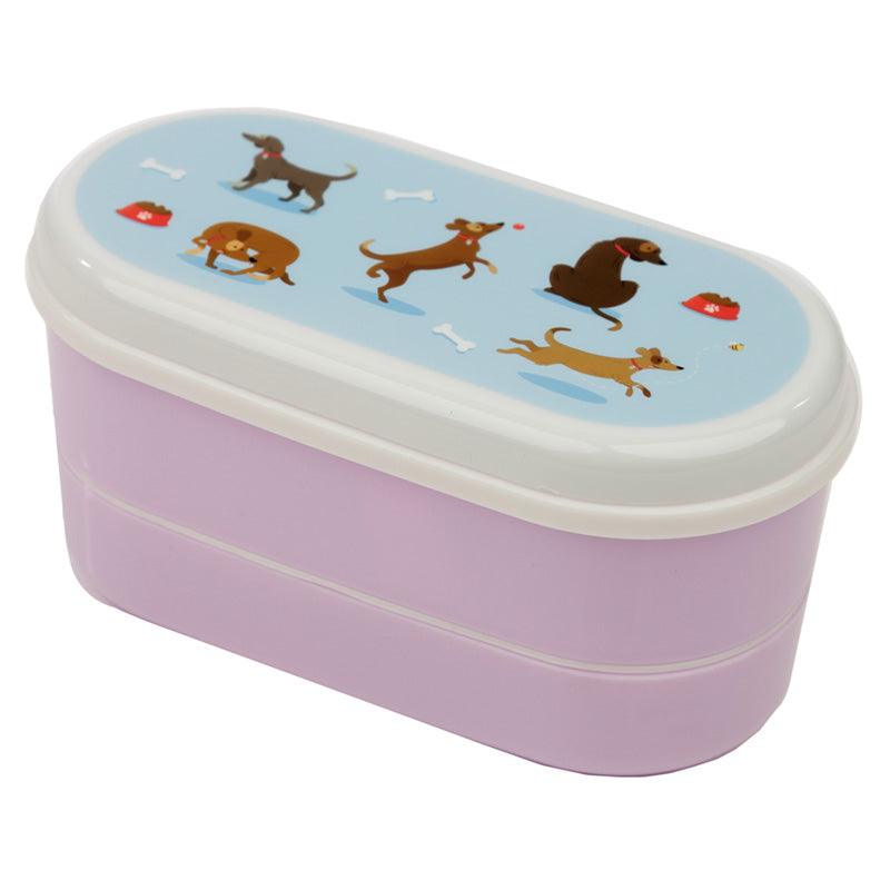 Bento Lunch Box with Fork & Spoon - Catch Patch Dog-