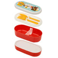 Bento Lunch Box with Fork & Spoon - Maneki Neko Lucky Cat-