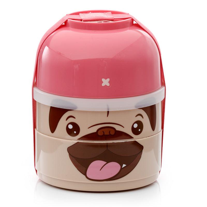 Bento Round Stacked Lunch Box - Mopps Pug - £8.99 - 