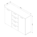 Beta Sideboard Cabinet-Bedroom Sideboard Cabinet