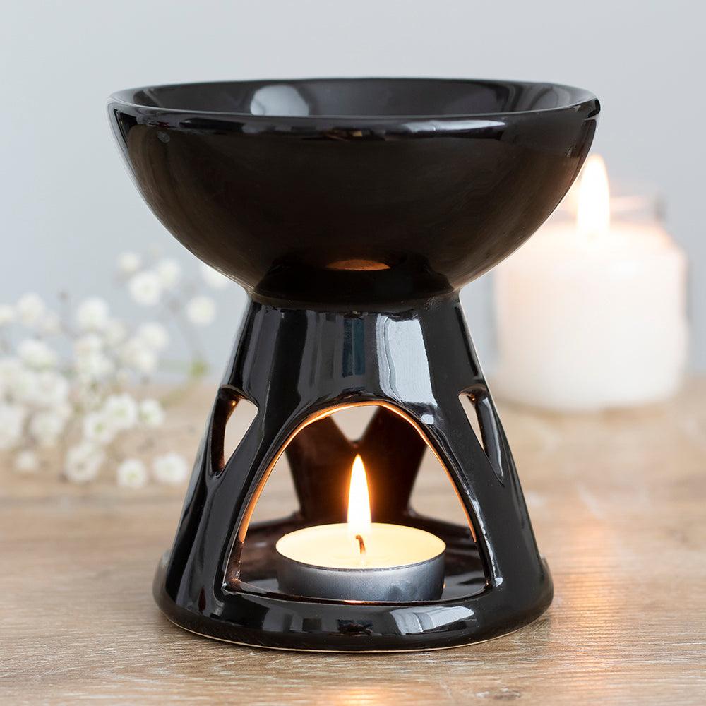 Black Deep Bowl Oil Burner-Oil Burners