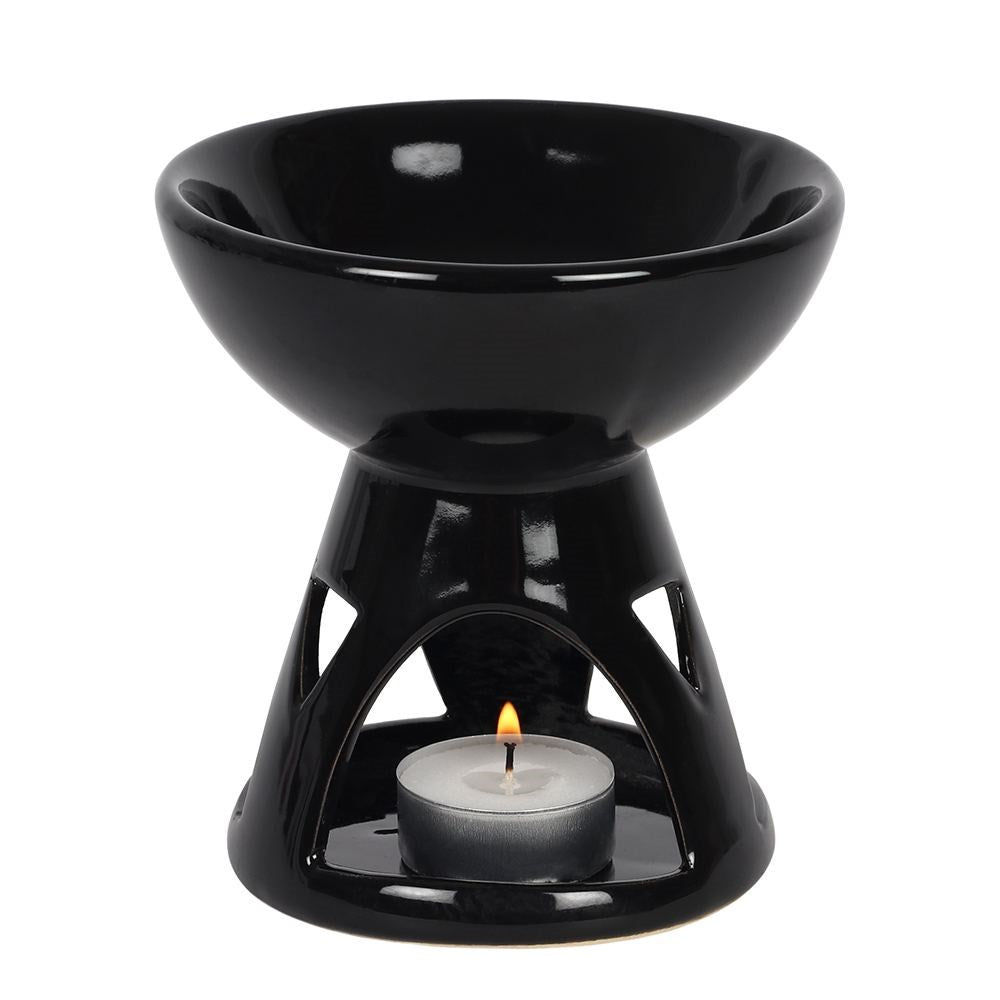 Black Deep Bowl Oil Burner - £14.99 - Oil Burners 