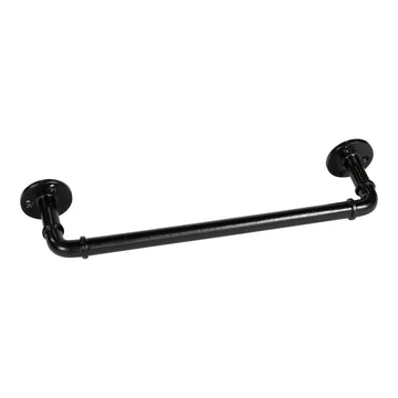 Black Iron Towel Rail 34cm - £22.99 - Bathroom 