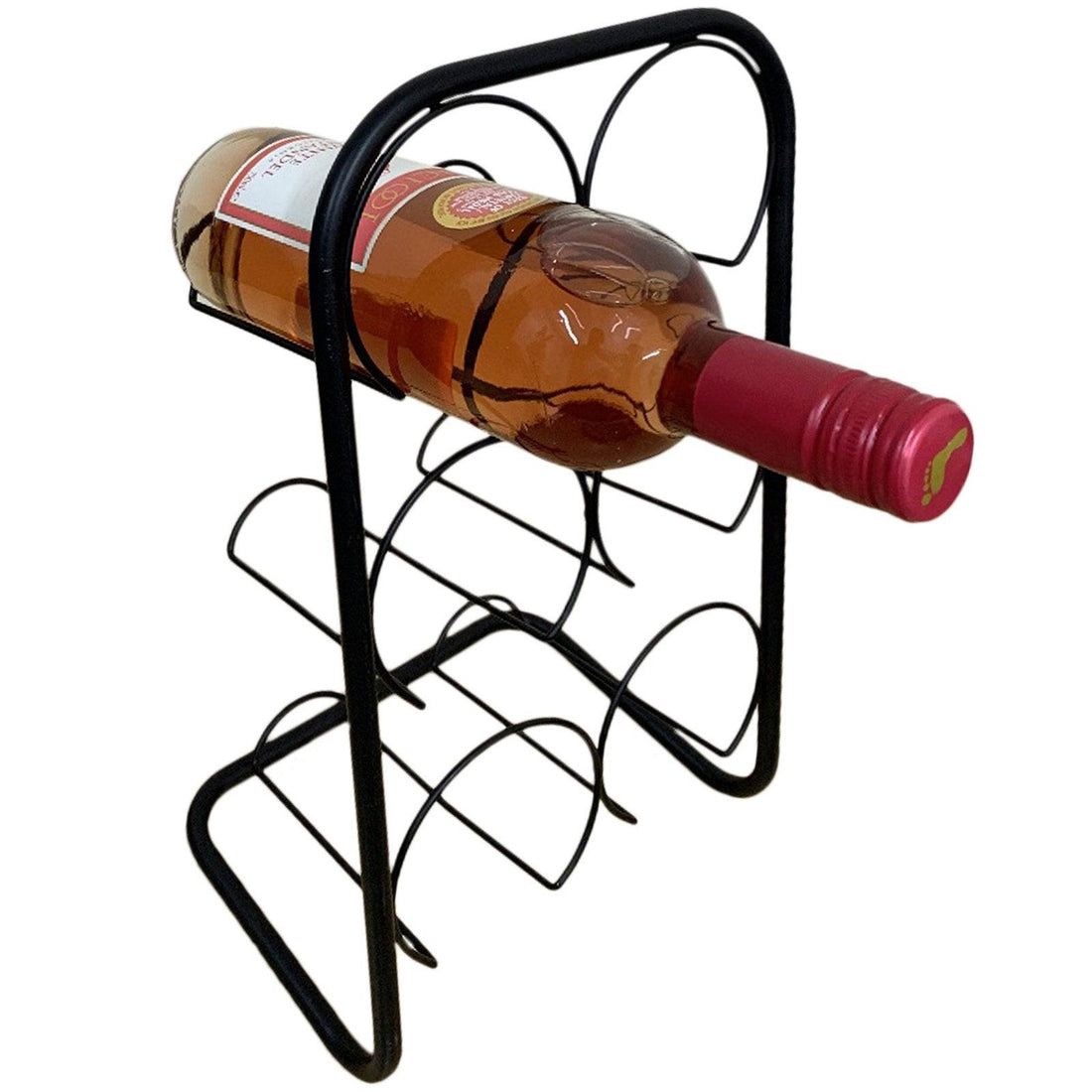 Black Metal Wire 6 Wine Bottle Holder - £22.99 - Wine Racks, Holders & Accessories 