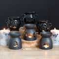 Black Mystical Moon Cut Out Oil Burner-Oil Burners