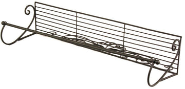 Black Scroll Towel Rail And Shelf - £20.99 - Bathroom 