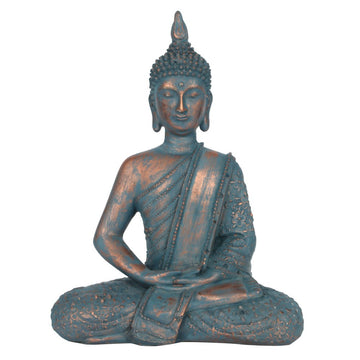 Blue Copper Buddha 26cm - £35.99 - Garden Accessories 