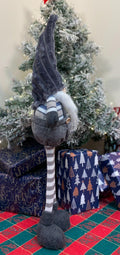 Blue & Dark Grey Standing Gonk 60cm-Christmas Ornaments