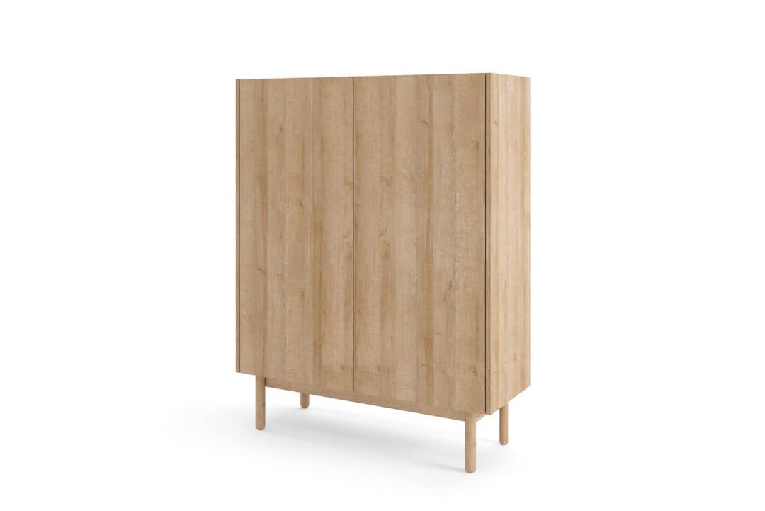 Boho Highboard Cabinet 97cm - £187.2 - Living Sideboard Cabinet 