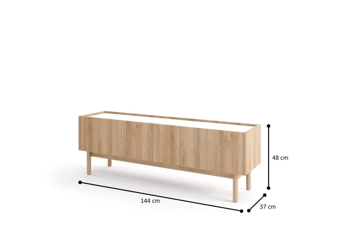 Boho TV Cabinet 144cm - £151.2 - Living Room TV Cabinet 