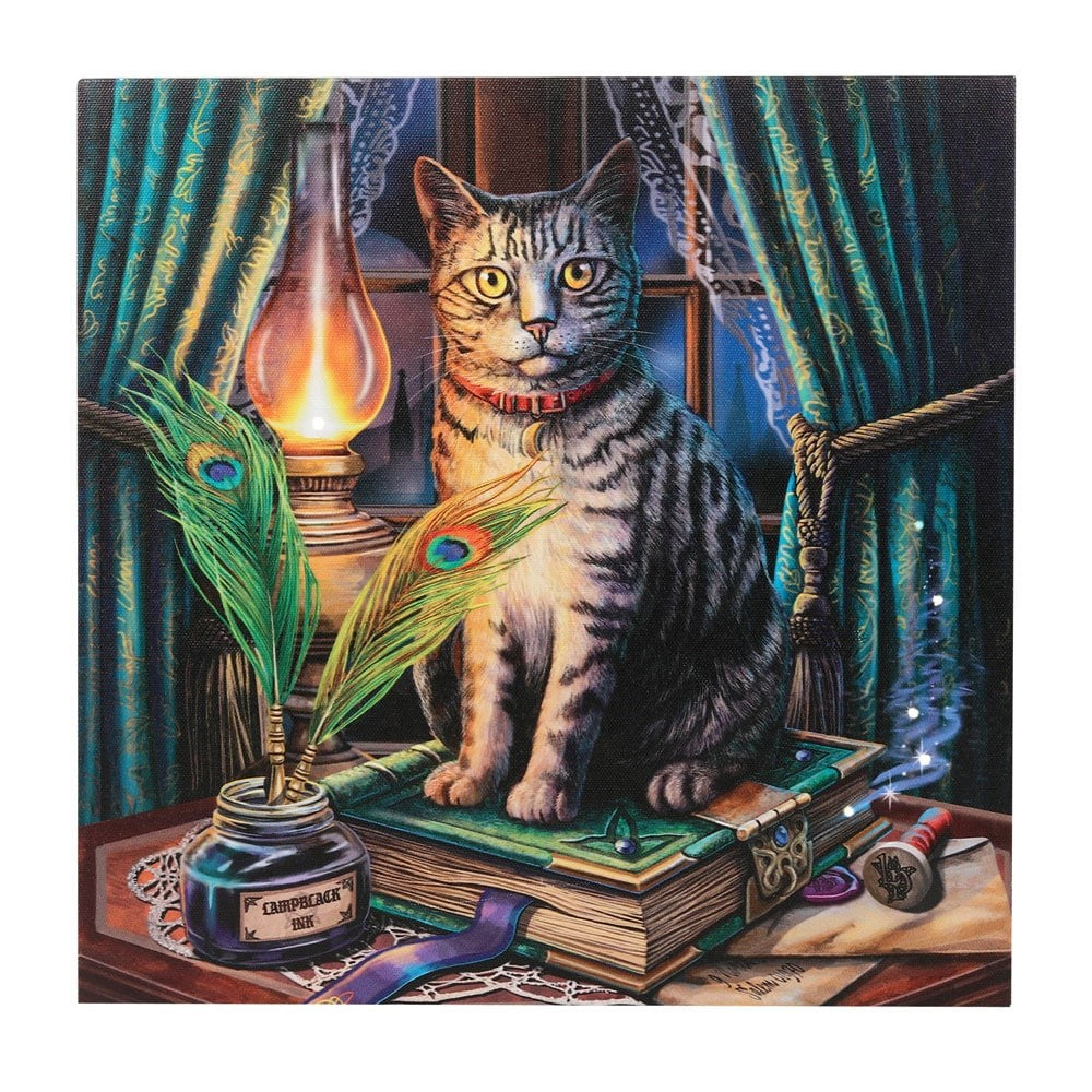 Book of Shadows Light Up Canvas Plaque Wall Art - £33.99 - Wall Art 