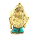 Brass Buddha Figure - Lrg Head - 11.5 cm-